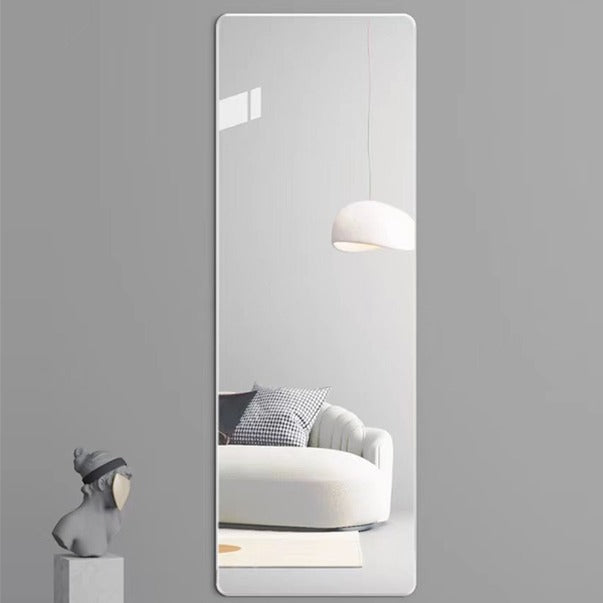 Fourth Gen Silver Aluminum Full Body Floor Standing Mirror