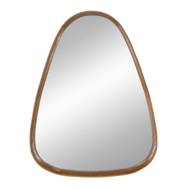 30"x38" Irrgeular Mirror with Wood Frame, Wall Mirror For Li