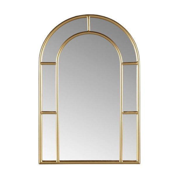 Gold Arched Wall Mirror Iron Frame