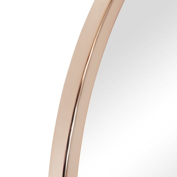 Stopwatch 30-Inch Round Rose Gold Wall Accent Mirror