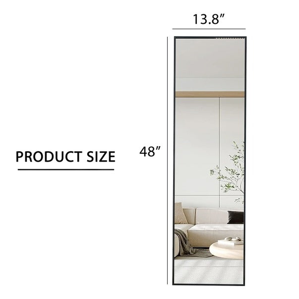 Aluminium Alloy Full Body Wall Mirror For Home & Store Decor