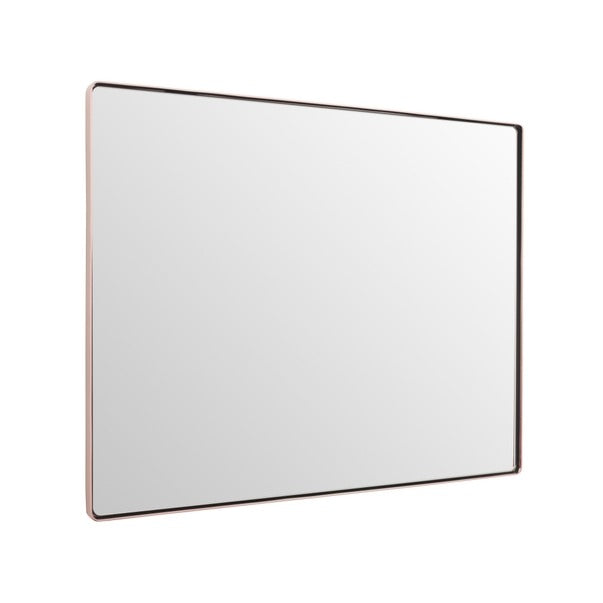 Kye 24x30 Rounded Rectangular Rose Gold Wall Mirror