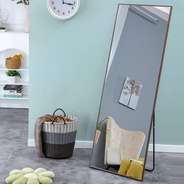 Solid Wood Full-Length Dressing Mirror For Bedroom & Store