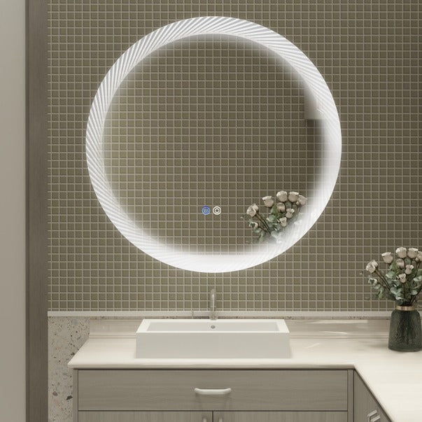 Inch Round Dimmable Led Wall Mounted Mirror