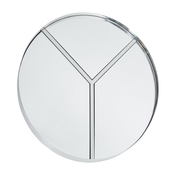 Lyra 30-Inch Peace Sign Round Accent Wall Mirror