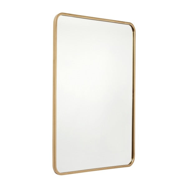 24x36 Matte Gold Metal Frame Accent Wall Mirror