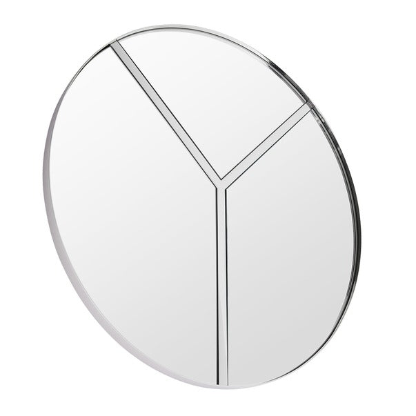 Lyra 30-Inch Peace Sign Round Accent Wall Mirror