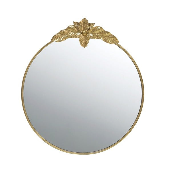 36" X 41" Large Round Wall Mirror with Gold Metal Frame