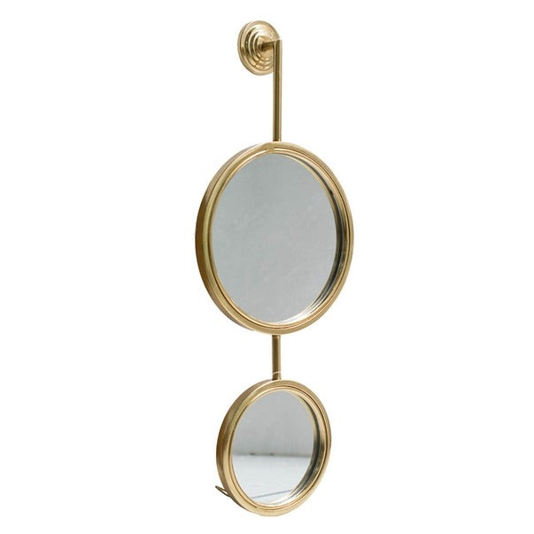 2 Circle Mirrors For Wall Decor, Unique Contemporary Mirror