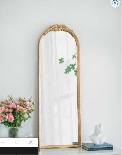 19"x56" Wood Floor Mirror, Full Body Mirror Dressing