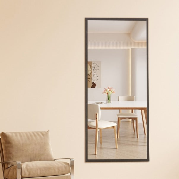 Solid Wood Frame Full-Length Dressing & Decorative Mirror