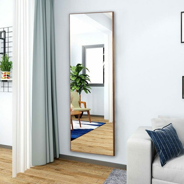 Solid Wood Full-Length Dressing Mirror For Bedroom & Store