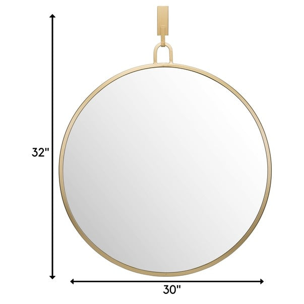 Stopwatch 30-in Round Accent Mirror