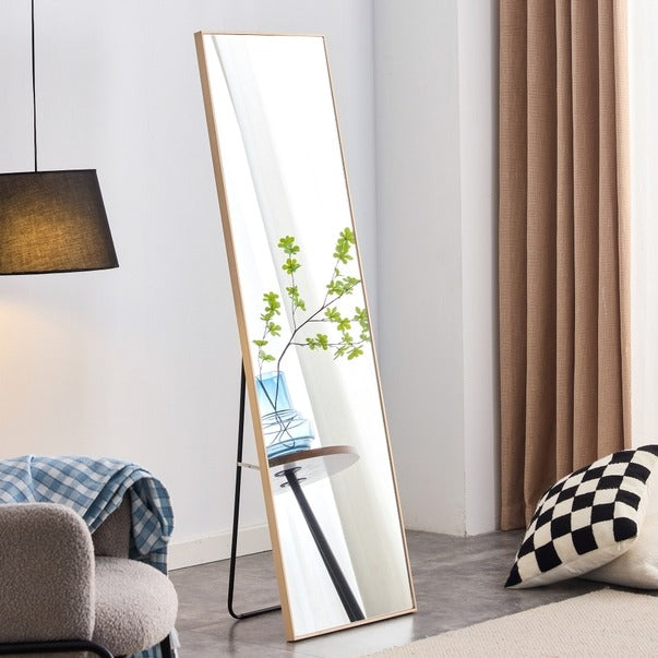 3rd Gen Light Oak Wood Full-Length Floor Mirror