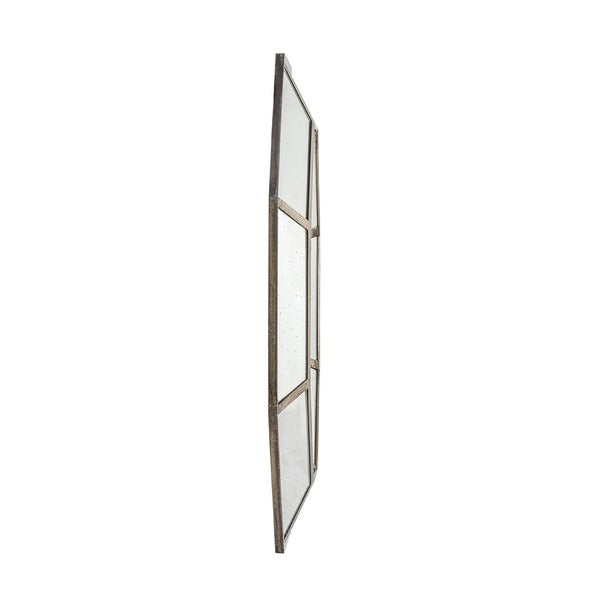 40" X 40" Oversized Silver Octagon Mirror, Mid-Century Moder