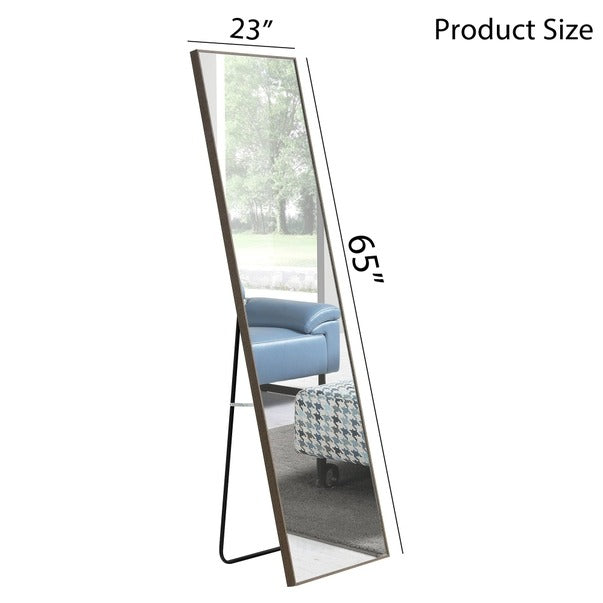 3rd Gen Grey Solid Wood Full-Length Dressing Mirror