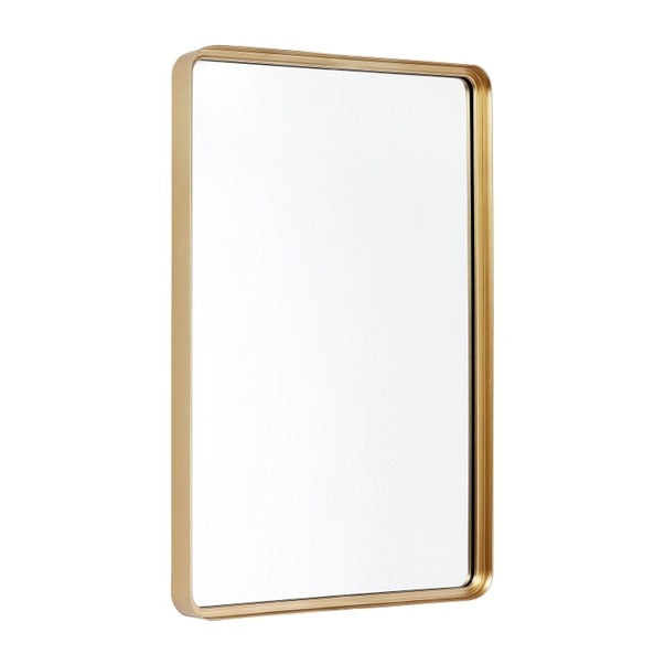 24x36 Gold Metal Wall Mirror - 2 Inch Deep Frame