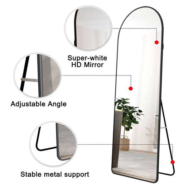 3rd Gen Floor Mounted Arched Aluminum Alloy Mirror