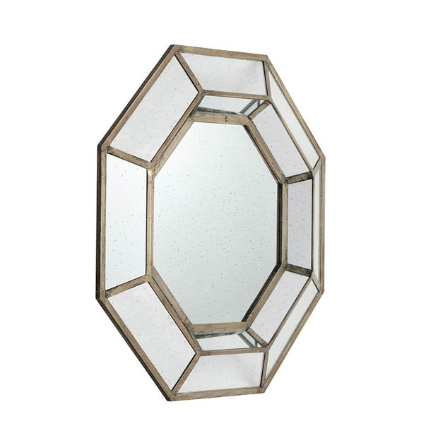 40" X 40" Oversized Silver Octagon Mirror, Mid-Century Moder