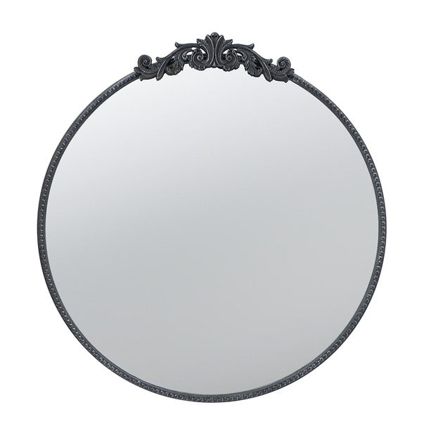 30" X 32" Classic Design Mirror with Round Shape and Baroque