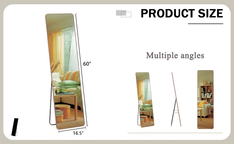 4th Gen Pear Wood Full-Length Mirror For Bathroom & Bedroom