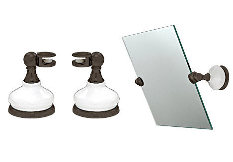 CRL Porcelain and Chrome Mirror Pivots