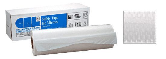 CRL White 48" Category II Shatterproof Safety Tape for Mirrors