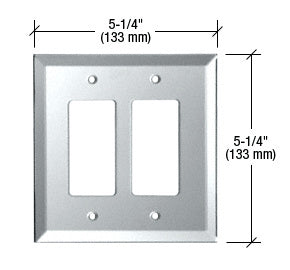 CRL Double Designer Glass Mirror Plate