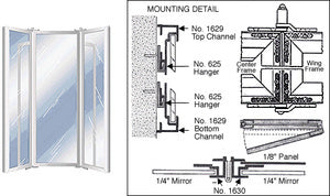 CRL Custom Size Double Fold Over Mirror Frame