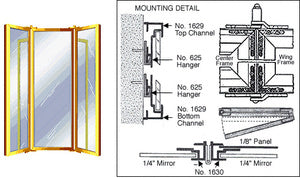 CRL Custom Size Double Fold Over Mirror Frame