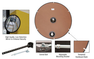 CRL 48" Diameter Circular Heavy-Duty Clear Plexiglas Convex Mirror