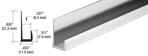 CRL Standard Aluminum 5/16" J-Channel