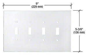 CRL Quad Toggle Acrylic Mirror Plate