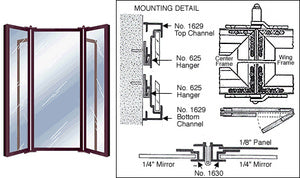 CRL Custom Size Fold Over Mirror Frame