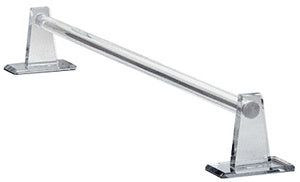 CRL Clear Acrylic Mirrored 24" Towel Bar