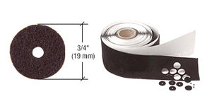 CRL Black 3/4" Diameter Felt Washers