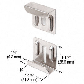 CRL Nickel Plated J-Mirror Clip Set