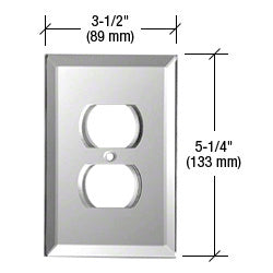 CRL Duplex Plug Glass Mirror Plate