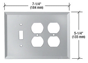 CRL Toggle 2X Duplex Glass Mirror Plate