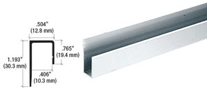 CRL Aluminum Deep Nose 3/8" J-Channel