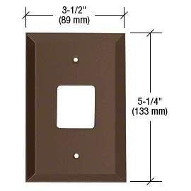 CRL Telephone 1-1/4" Square Hole Glass Mirror Plate