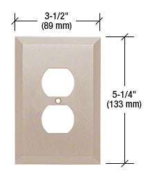 CRL Single Duplex Metal Mirror Plate