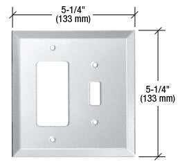 CRL Designer Toggle Combo Glass Mirror Plate