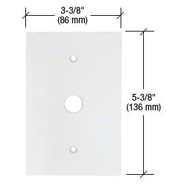 CRL Small Telephone 5/8" Hole Acrylic Mirror Plate