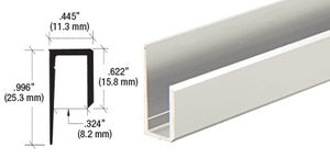 CRL Canadian Style 1/4" Deep Nose "J" Channel