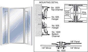 CRL Custom Size Triple Mirror Frame