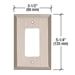 CRL Single Designer Metal Mirror Plate