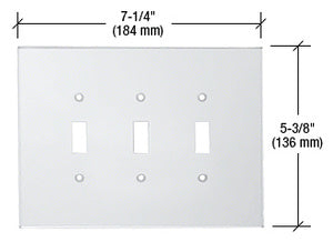 CRL Triple Toggle Acrylic Mirror Plate