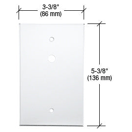 CRL TV Offset 3/8" Hole Acrylic Mirror Plate