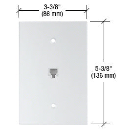 CRL Telephone Jack Acrylic Mirror Plate